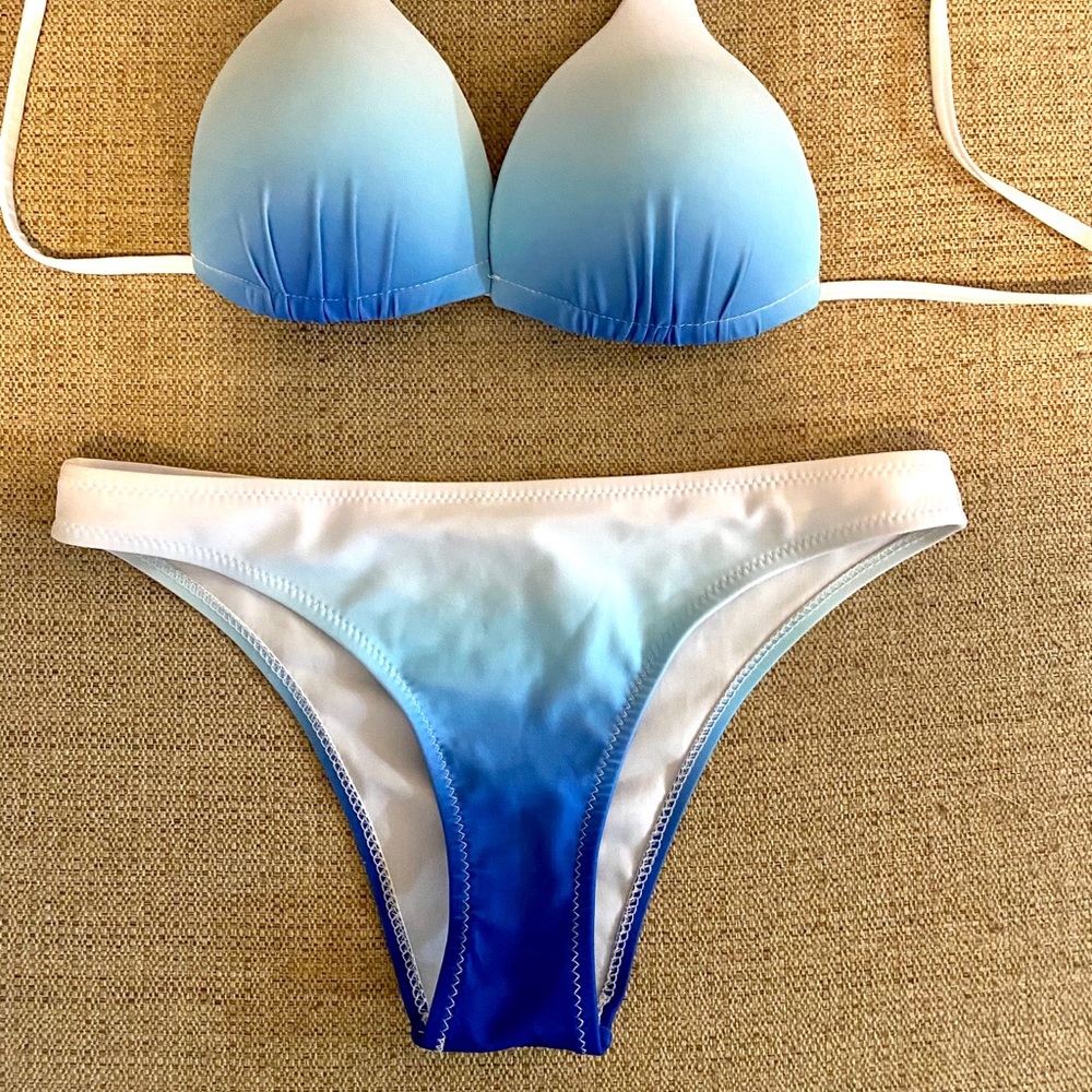 Blue ombré bikini size Small